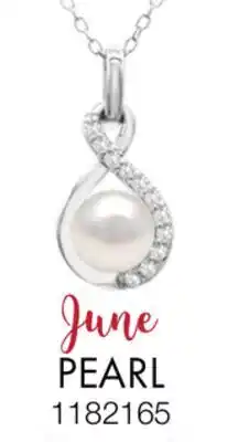 Charm Diamond Sterling Silver Pearl & White Topaz Pendant offer