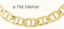 Charm Diamond 10K Yellow Gold Flat Mariner Necklace offer