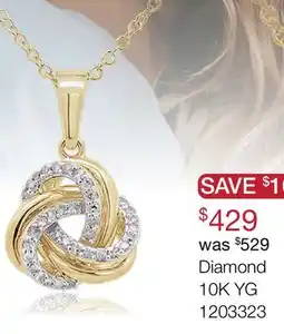 Charm Diamond Diamond 10K YG offer