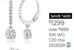 Charm Diamond 10K WG 1.20 ctw offer