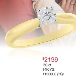 Charm Diamond 14K Yellow Gold Serenade 0.50CT Diamond Ring offer