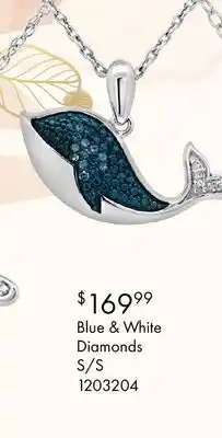 Charm Diamond Blue & White Diamonds S/S offer