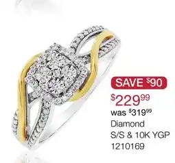 Charm Diamond Sterling Silver Diamond Promise Ring offer