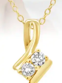 Charm Diamond Lab Grown 0.25CTW Diamond Pendant in 18K Yellow Gold Vermeil offer