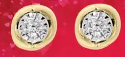 Charm Diamond 10K Yellow Gold Diamond Earrings offer