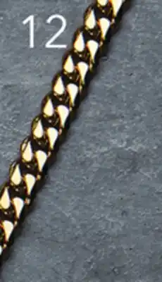 Charm Diamond Gold Stainless Steel 4.6mm 24 Curb Chain offer