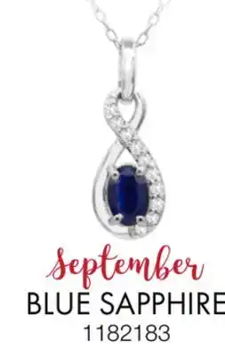 Charm Diamond Sterling Silver Blue Sapphire & White Topaz Pendant offer