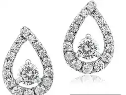 Charm Diamond New Brilliance Lab Grown 0.45CTW Diamond Fashion Stud Earrings in 10K White Gold offer
