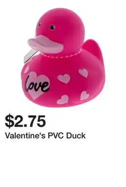 Dollarama Valentine's PVC Duck offer