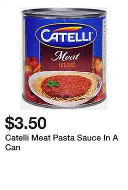 Dollarama Catelli Meat Pasta Sauce In A Can offer