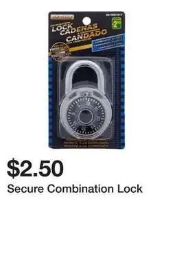 Dollarama Secure Combination Lock offer