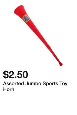 Dollarama Assorted Jumbo Sports Toy Horn offer