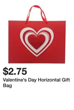Dollarama Valentine's Day Horizontal Gift Bag offer