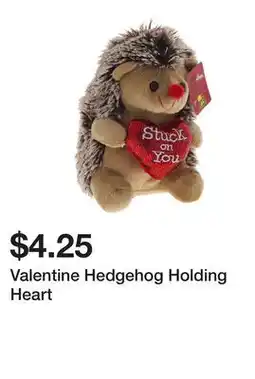 Dollarama Valentine Hedgehog Holding Heart offer