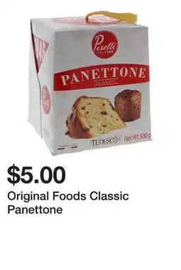 Dollarama Original Foods Classic Panettone offer