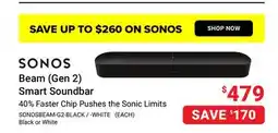 Visions Electronics SONOS Beam (Gen 2) Smart Soundbar offer