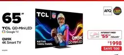 Visions Electronics TCL 65 QM9K 4K Smart TV offer