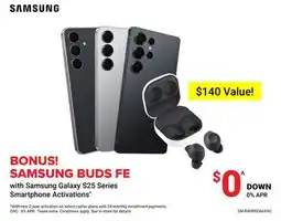 Visions Electronics BONUS!SAMSUNG BUDS FE with Samsung Galaxy S25 Series Smartphone Activations offer