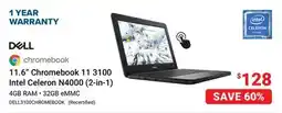Visions Electronics 11.6 Chromebook 11 3100 Intel Celeron N4000 (2-in-1) offer