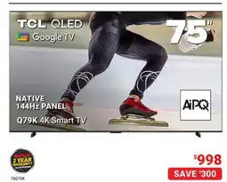 Visions Electronics TCL 75 Q79K 4K Smart TV offer