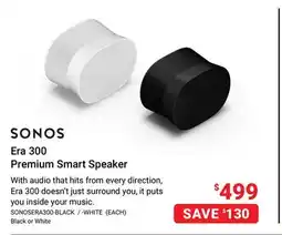 Visions Electronics SONOS Era 300 Premium Smart Speaker offer
