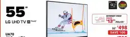 Visions Electronics LG 55 UA70 4K Smart TV offer