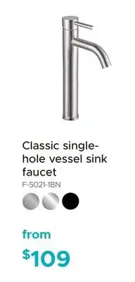 Bath Depot Classic single- hole vessel sink faucet offer
