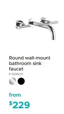 Bath Depot Round wall-mount bathroom sink faucet offer