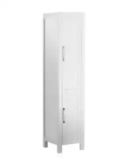 Bath Depot Arizia Collection 15 Matte white elevated linen cabinet offer