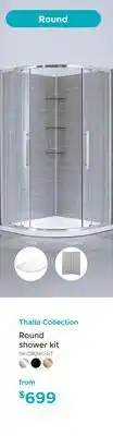 Bath Depot Thallo Collection Round shower kit offer