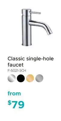 Bath Depot Classic single-hole faucet offer
