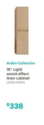 Bath Depot Arden Collection 16 Light wood-effect linen cabinet offer