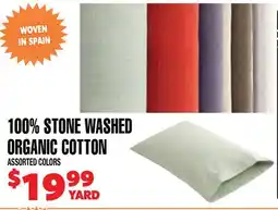 Len's Mill Stores 100% STONE WASHED ORGANIC COTTON offer