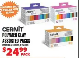 Len's Mill Stores CERNIT POLYMER CLAY ASSORTED PACKS offer