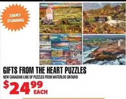 Len's Mill Stores GIFTS FROM THE HEART PUZZLES offer
