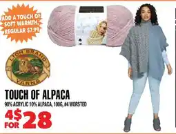 Len's Mill Stores TOUCH OF ALPACA offer