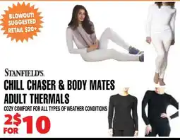 Len's Mill Stores CHILL CHASER & BODY MATES ADULT THERMALS offer