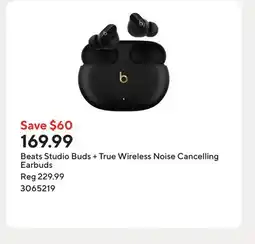 Staples Beats Studio Buds + True Wireless Noise Cancelling Earbuds offer