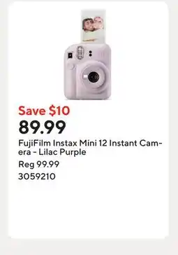 Staples FujiFilm Instax Mini 12 Instant Camera - Lilac Purple offer