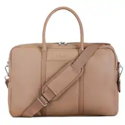 Staples Bugatti PURE Vegan Leather Briefcase for 15.6 Laptop - Taupe offer