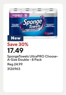 Staples SpongeTowels UltraPRO Choose-A-Size Double offer