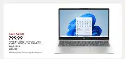 Staples HP 15.6 Laptop - Intel Core Ultra 7-255U - 1 TB SSD - 24 GB RAM - Windows 11 Home offer