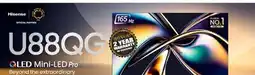 2001 Audio Video 55U88GQ Hisense 55 QLED Mini-LED Pro TV offer