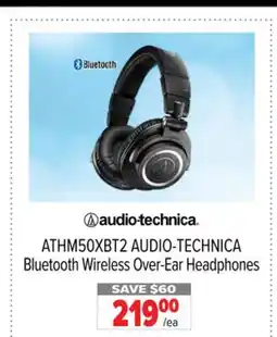 2001 Audio Video ATHM50XBT2 AUDIO-TECHNICA Bluetooth Wireless Over-Ear Headphones offer