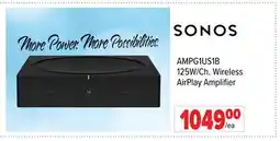 2001 Audio Video 125W/Ch. Wireless AirPlay Amplifier offer