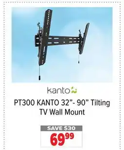 2001 Audio Video KANTO PT300 32- 90 Tilting TV Wall Mount offer