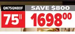 2001 Audio Video QN75QN80F Samsung 75 NEO QLED 4K QN80F VISION AI SMART TV offer