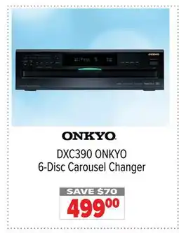 2001 Audio Video DXC390 ONKYO 6-Disc Carousel Changer offer