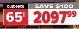 2001 Audio Video LG 65 OLED evo AI C5 4K Smart TV 2025 offer