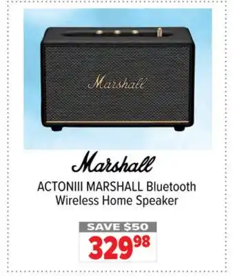 2001 Audio Video ACTONIII MARSHALL Bluetooth Wireless Home Speaker offer